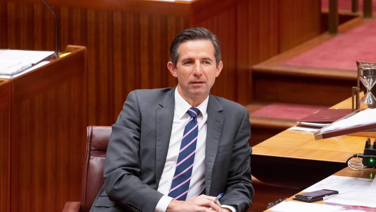 Leader of the Government in the Senate Simon Birmingham said motions had become one of the most "divisive, dysfunctional and disorderly" elements of sitting days. Picture: Sitthixay Ditthavong