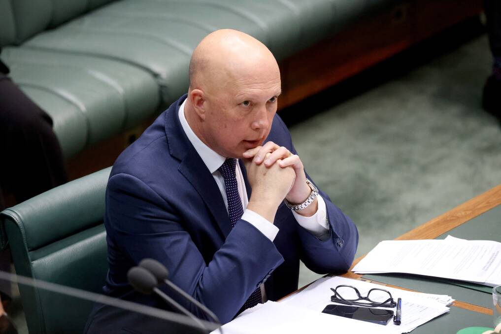 Liberal leader Peter Dutton has likened Labor's plan to a "tax by stealth". Picture by James Croucher