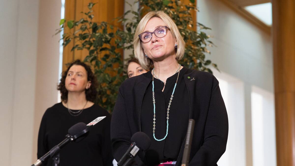 Warringah MP Zali Steggall (centre) and Kooyong MP Monique Ryan are among the teal independents raising alarm about the opening up new sites for gas exploration. Picture: Sitthixay Ditthavong 