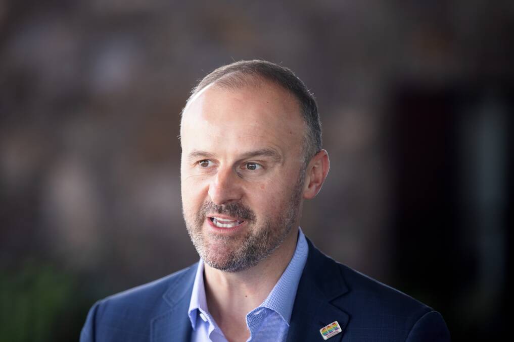 Chief Minister Andrew Barr. Picture: Picture: Sitthixay Ditthavong