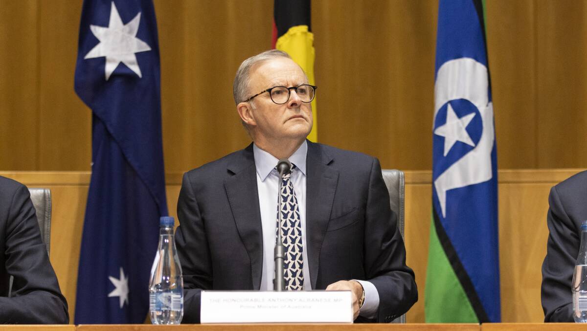 Prime Minister Anthony Albanese lays down challenge to Greens on climate bill. Picture: Keegan Carroll
