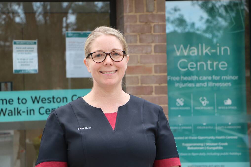 Kate Dwyer is a clinical nurse educator at Canberra's Walk-in Centres Picture: Supplied 