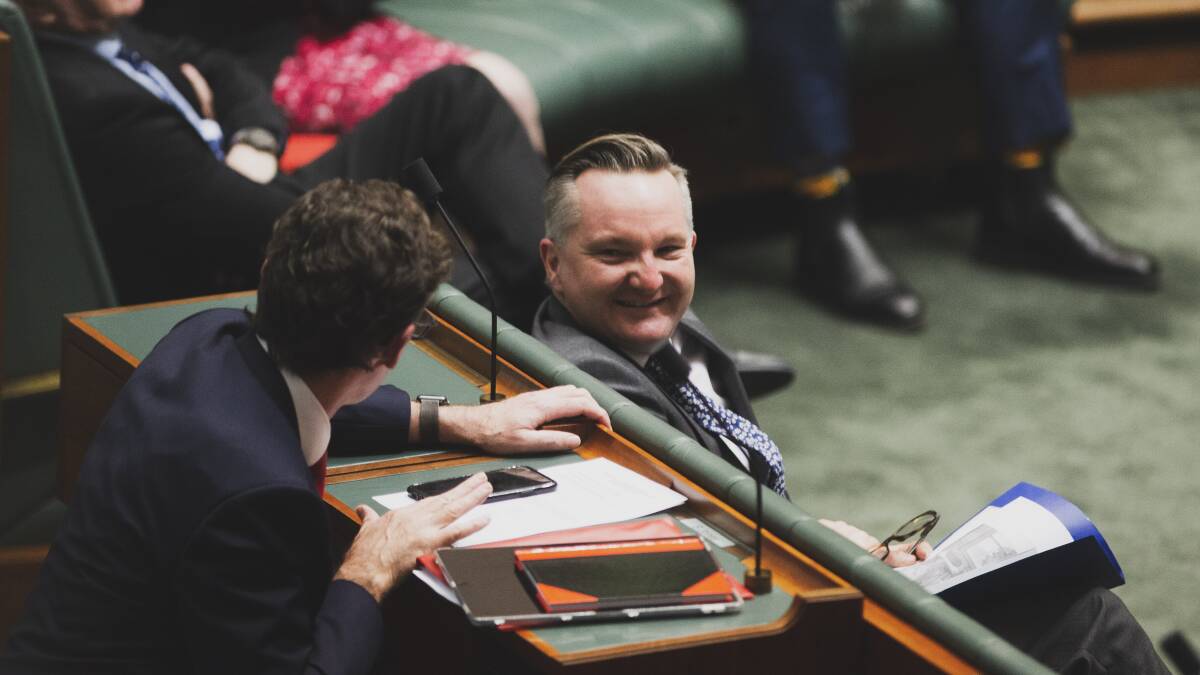 Labor's Chris Bowen said Mr Pitt's proposal was economically and environmentally reckless. Picture: Dion Georgopoulos