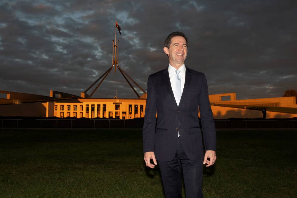 Senior Morrison government minister Simon Birmingham is a supporter of both voluntary assisted dying and territory rights. Picture: Sitthixay Ditthavong