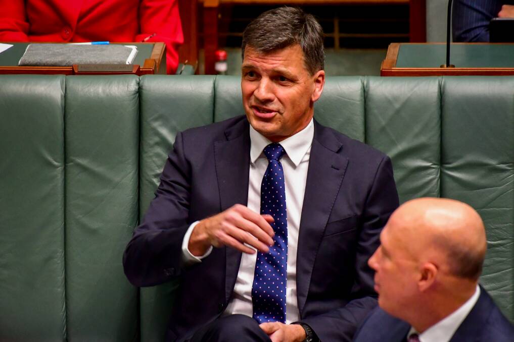 Opposigtion treasury spokesman Angus Taylor. Picture: Picture by Elesa Kurtz
