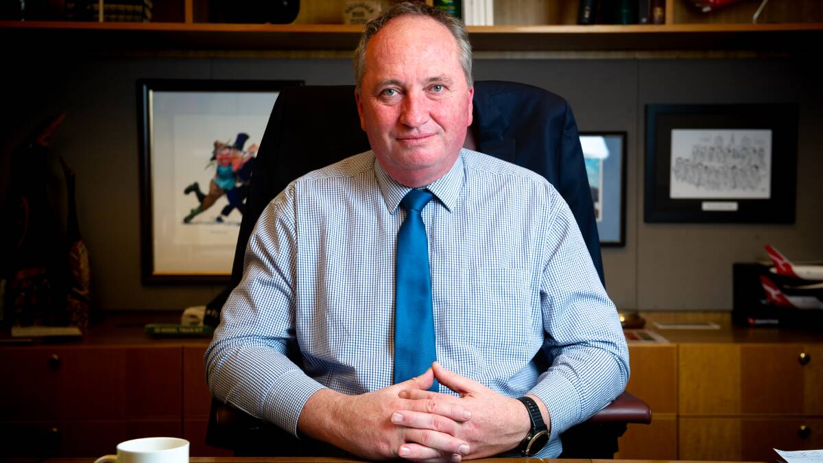 Deputy Prime Minister Barnaby Joyce has apologised for saying no one was dying from COVID-19 in Australia. Picture: Elesa Kurtz