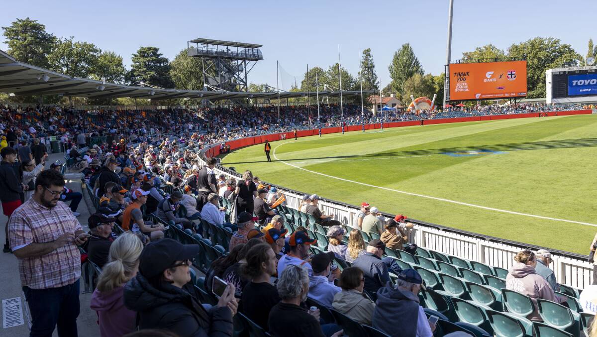A packed crowd of 12,448 turned up to the Giants game on the weekend. Picture by Gary Ramage.