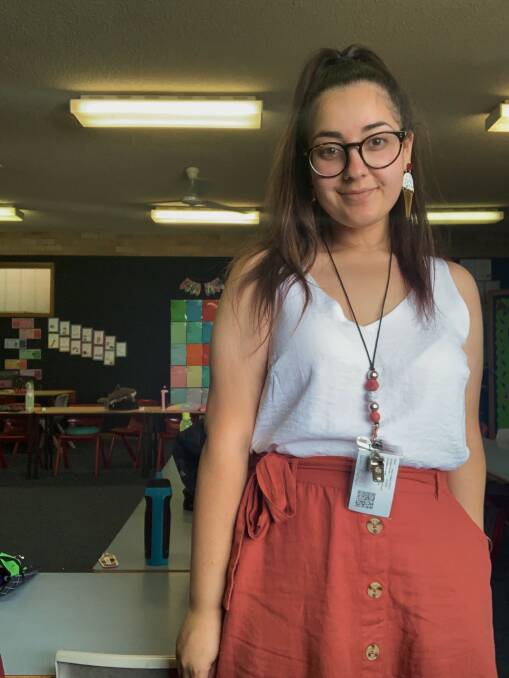ENDLESS OPPORTUNITIES: ACU's Bachelor of Education (Primary) has opened many doors for Anabel Mifsud, landing her roles as an education leader in out of school hours care and a tour guide at the National Dinosaur Museum, among other positions. Photo: Supplied.