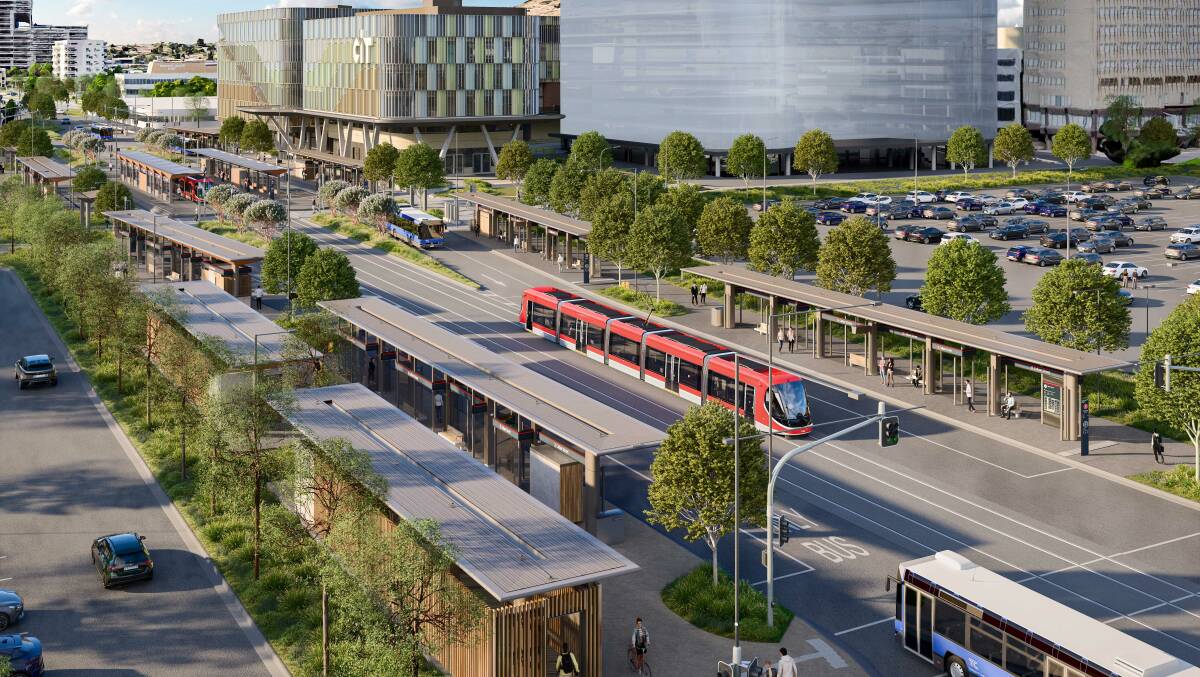 A render of the proposed transport interchange. Picture supplied