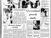 The front page of The Canberra Times on March 24, 1973.