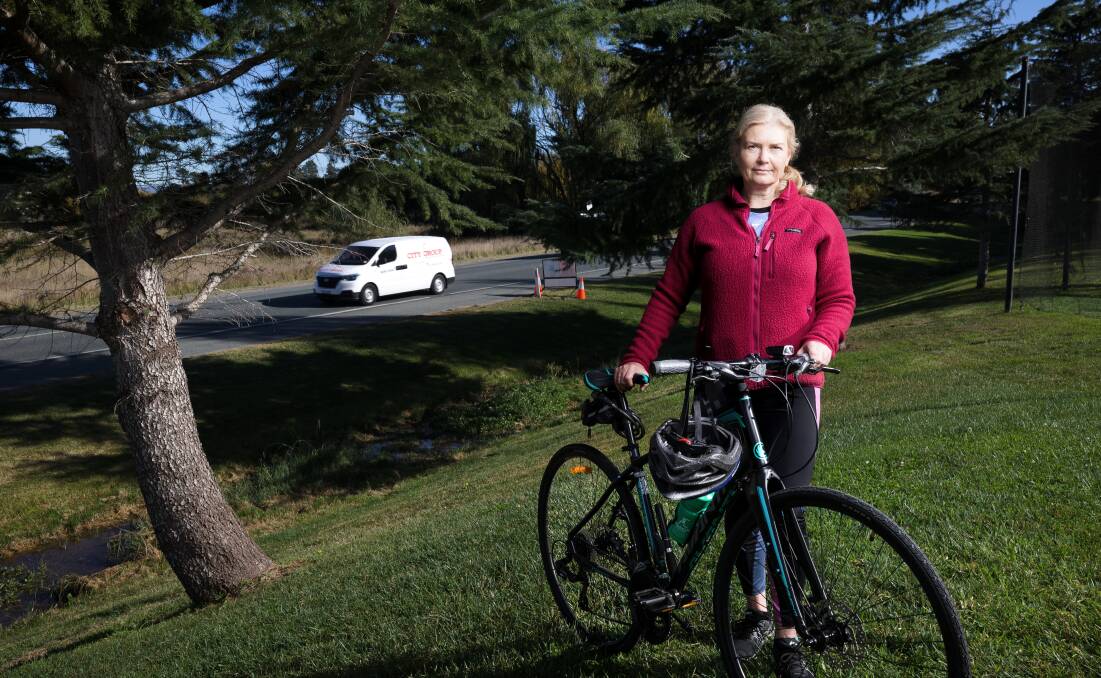 Donna Savigni said women don't feel safe enough riding on Canberra's roads. Picture by Sitthixay Ditthavong.