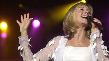 Olivia Newton-John performing at the Royal Theatre in Canberra in 2003. Picture: Gary Schafer