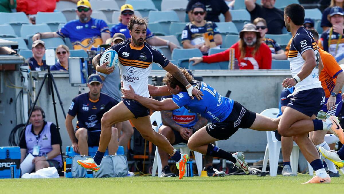 Andy Muirhead and the Brumbies are chasing a top-two finish. Picture by Keegan Carroll