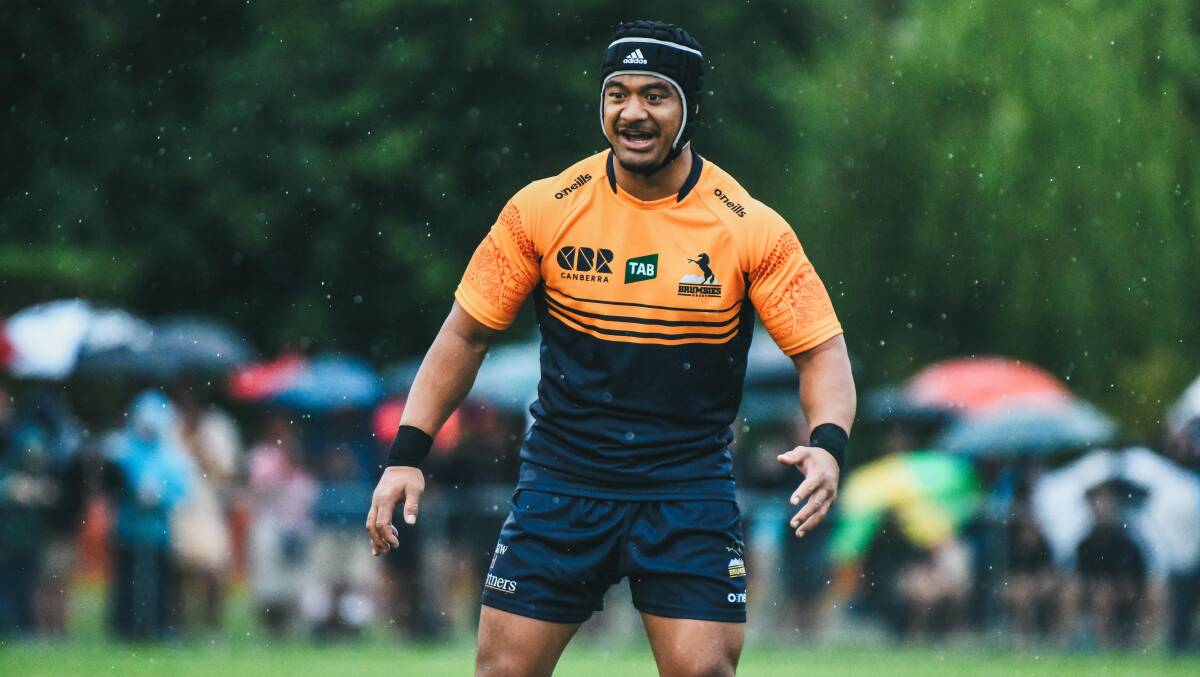 The Brumbies battled through tough conditions against the Waratahs in Bowral. Picture: Lachlan Lawson/Brumbies Media