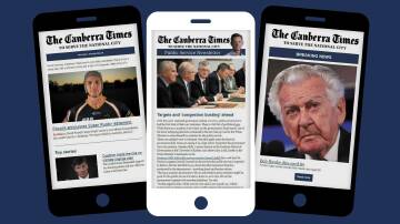 Get your free Canberra Times newsletters and alerts
