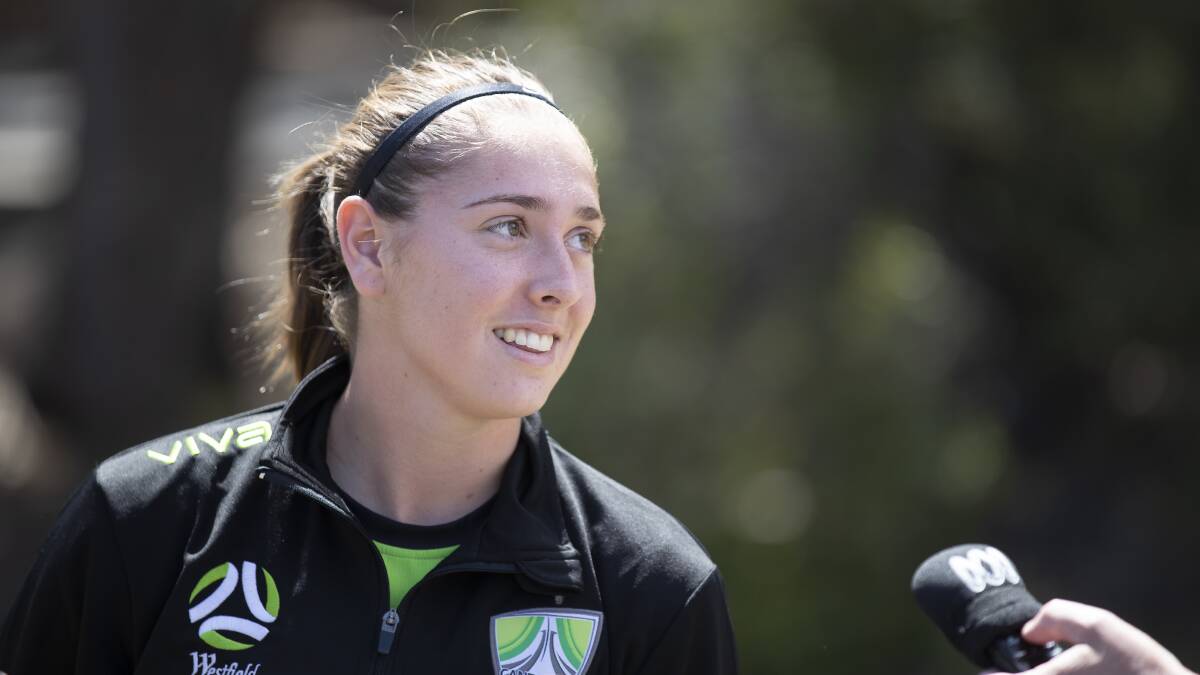 Karly Roestbakken is back in the capital and has re-signed with Canberra United hours out from the side's first match. Picture: Sitthixay Ditthavong
