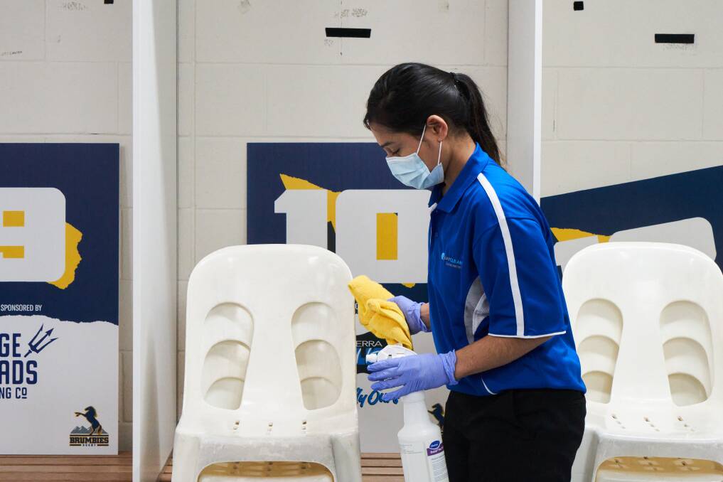COVID-19 cleaning protocols at public schools are adding further strain to Canberra's indoor court crisis. Picture: Matt Loxton