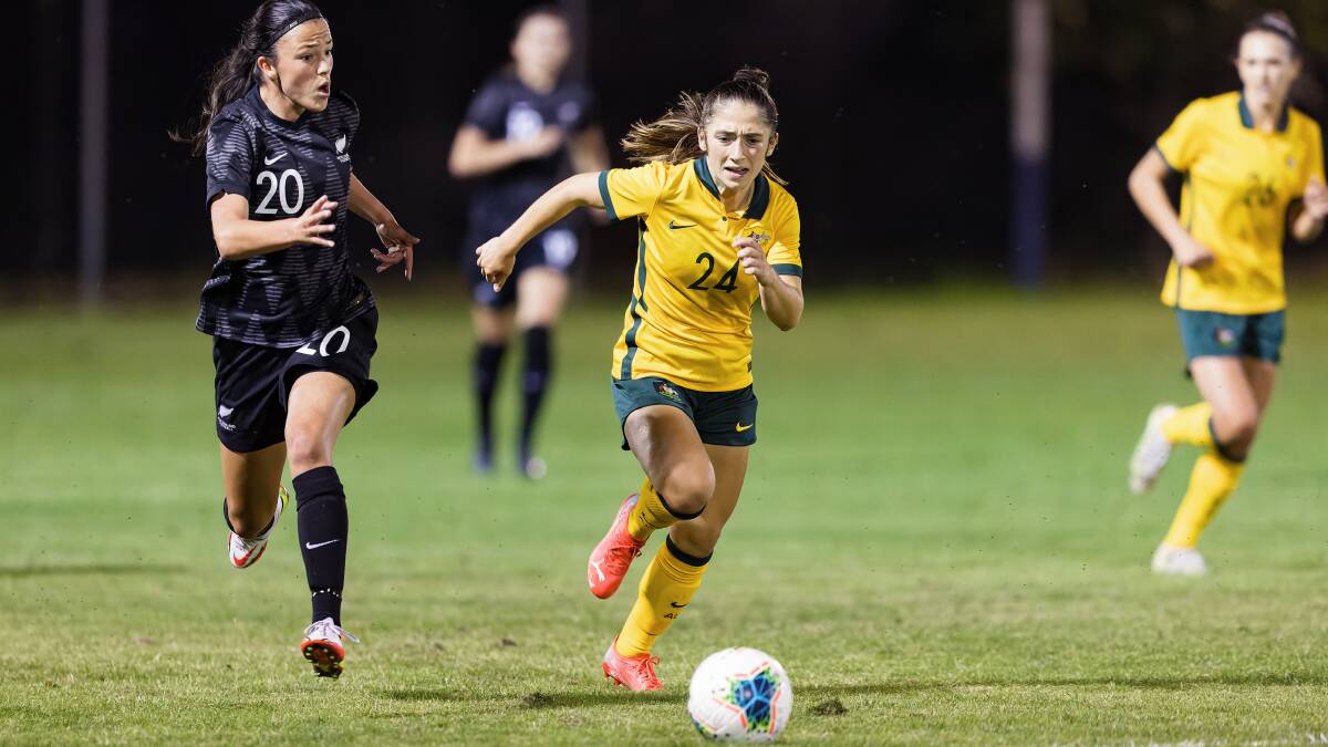 The Young Matildas and Matildas played friendlies in Canberra against New Zealand earlier this year. Picture by Sitthixay Ditthavong
