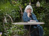 Marion Halligan in her garden, for the publication of Goodbye Sweetheart in 2015. Picture by Jamila Toderas