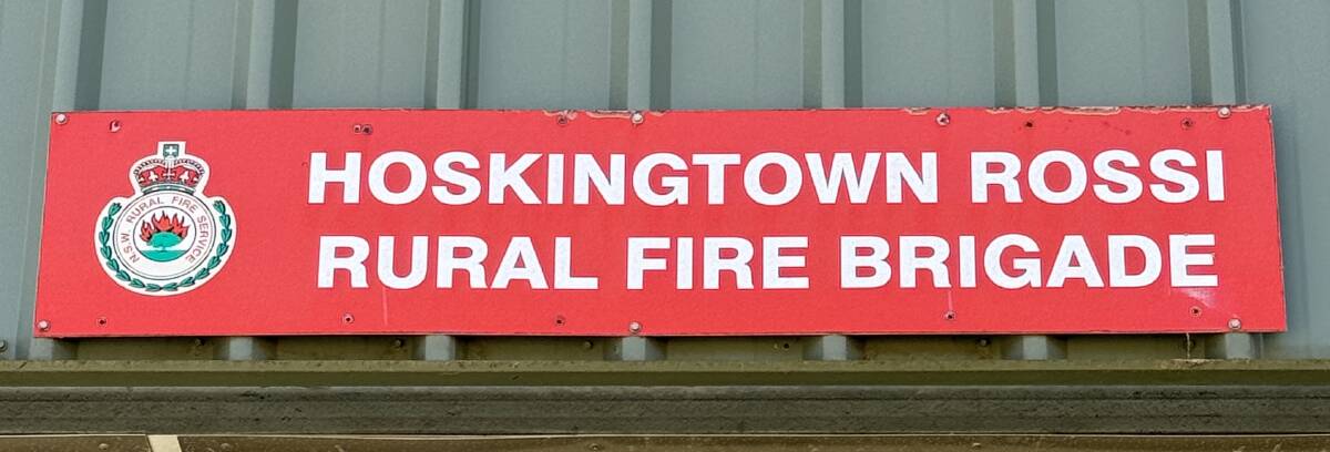 The RFS still uses the former spelling of the town. Picture supplied