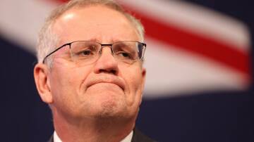 Scott Morrison quoted from the Bible: "Do not rejoice over me, enemy of mine. Though I fall, I will rise." Picture: Getty Images