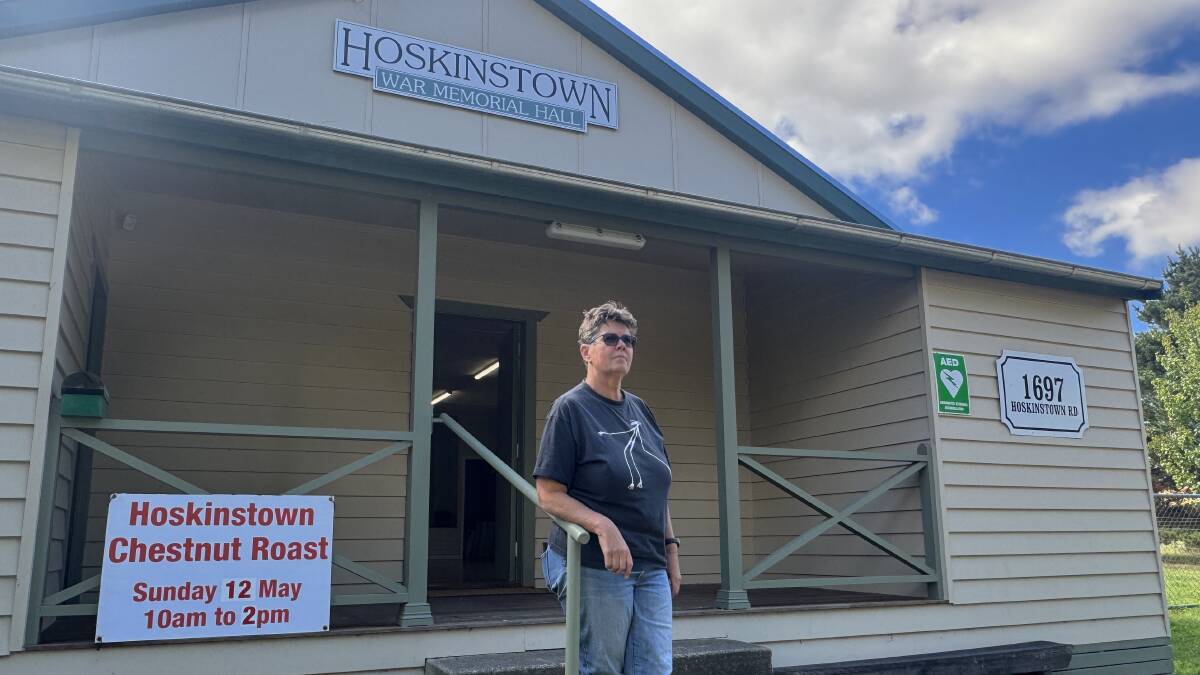Rowan Simpkin at the Hoskinstown War Memorial Hall, the base for the annual Chestnut Roast Festival. Picture by Tim the Yowie Man