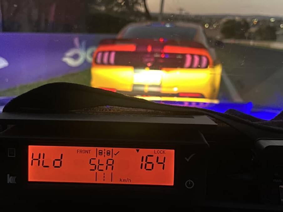 Police constantly patrol Mt Panorama for speeding drivers. Picture Facebook