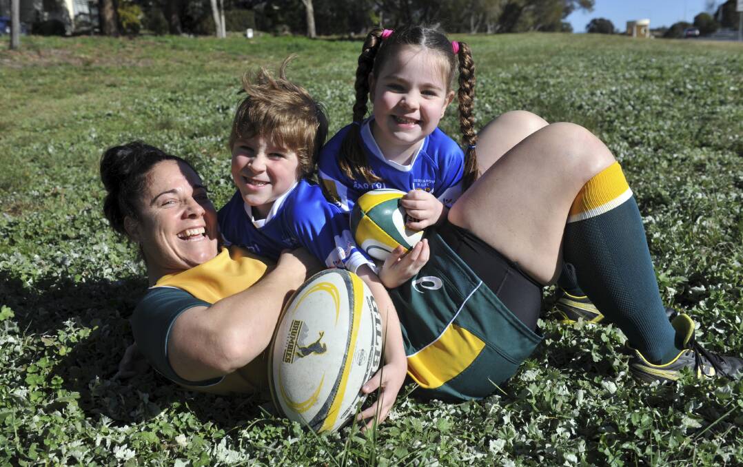 Louise Burrows took time off to be a mum, but her rugby career spanned 30 years. Picture by Graham Tidy