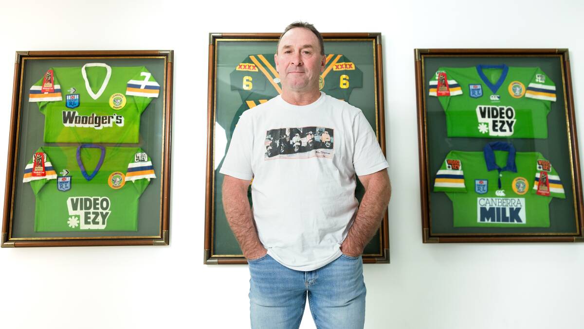 Ricky Stuart was privileged he could bring up the milestone at the club he played for. Picture by Sitthixay Ditthavong