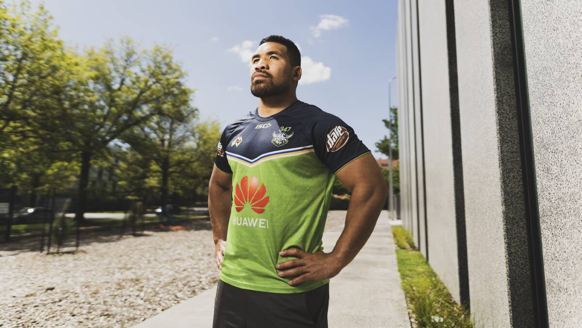 Former Raiders hooker Siliva Havili is excited by the prospect of joining grand finallists South Sydney. Picture: Dion Georgopoulos