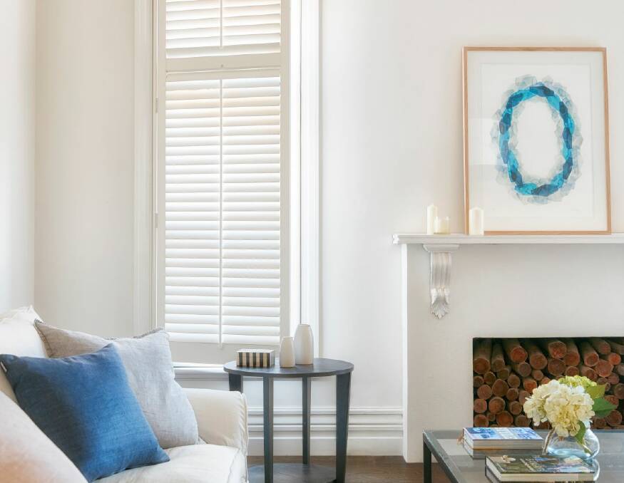 Stylish plantation shutters can significantly boost your home's market value. Picture: Supplied
