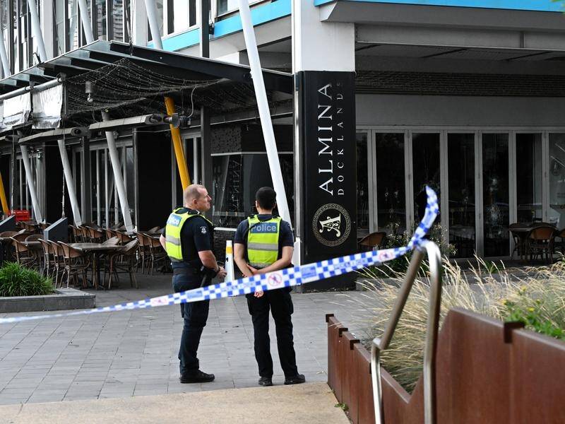 A man accused of arsons across Melbourne, including at a Docklands restaurant, is back behind bars. (Joel Carrett/AAP PHOTOS)