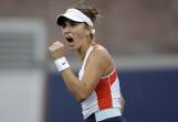 Switzerland's Olympic champ Belinda Bencic has announced she's become the mother of a baby girl. (AP PHOTO)