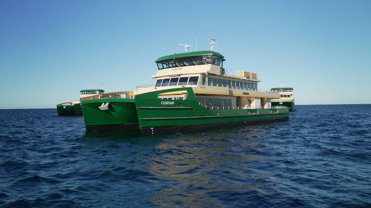 ISSUES: Emerald class ferries, like the Clontarf (pictured), have been plagued by safety and operational issues since they were brought into service. Picture: Transport for NSW