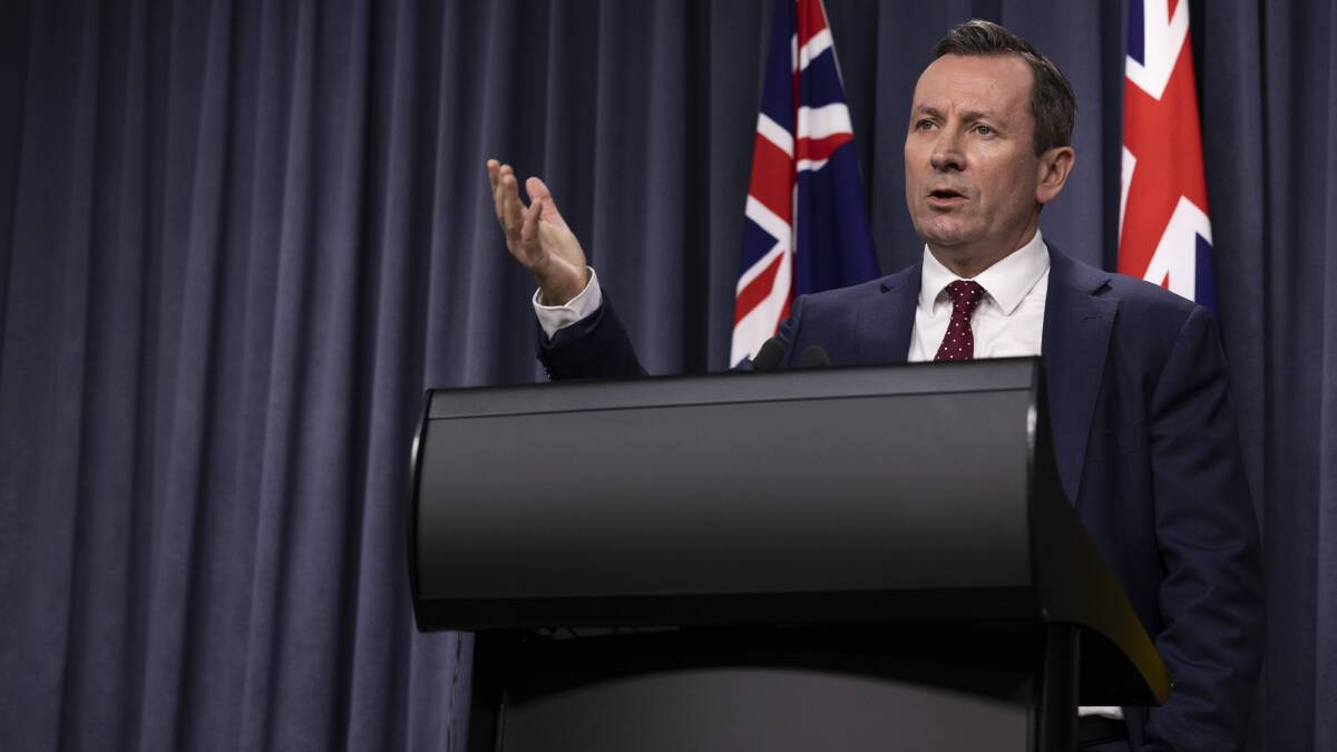WA Premier Mark McGowan said it would be "irresponsible and reckless" to reopen amid the Omicron wave. Picture: Getty